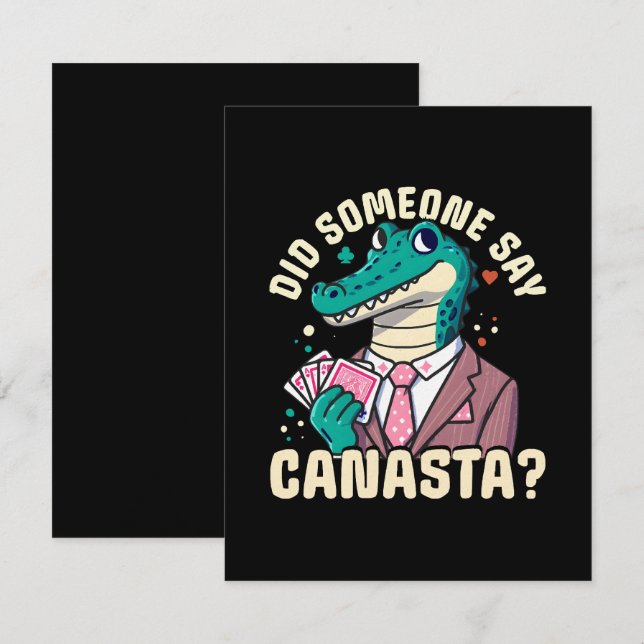Tarjeta Pequeña Alguien dijo Canasta (Anverso / Reverso)