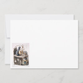 Tarjeta Pequeña ALICE y Caterpillar - Aventuras en el país de las