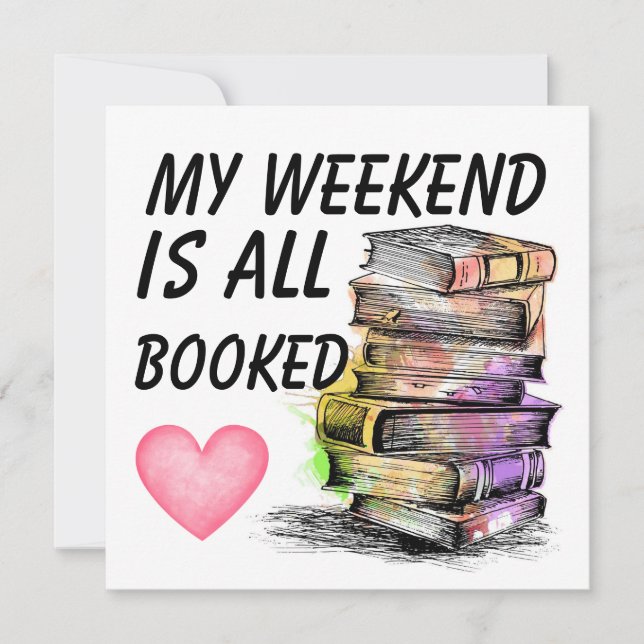 Tarjeta Pequeña All Booked  (Anverso)