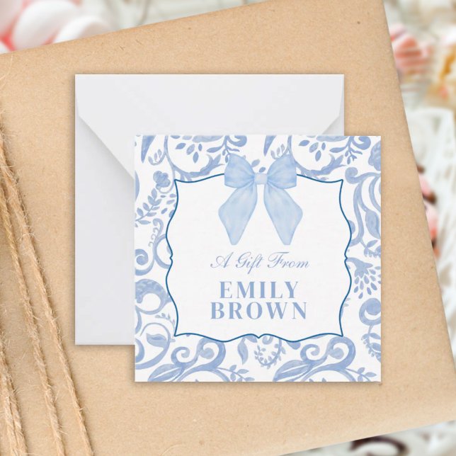 Tarjeta Pequeña Alojamiento de regalo azul para la abuela personal (Subido por el creador)