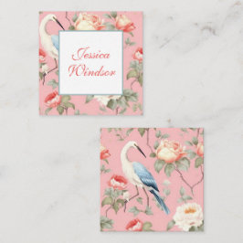Tarjeta Pequeña Alojamiento de regalo Chinoiserie Pink Floral Egre