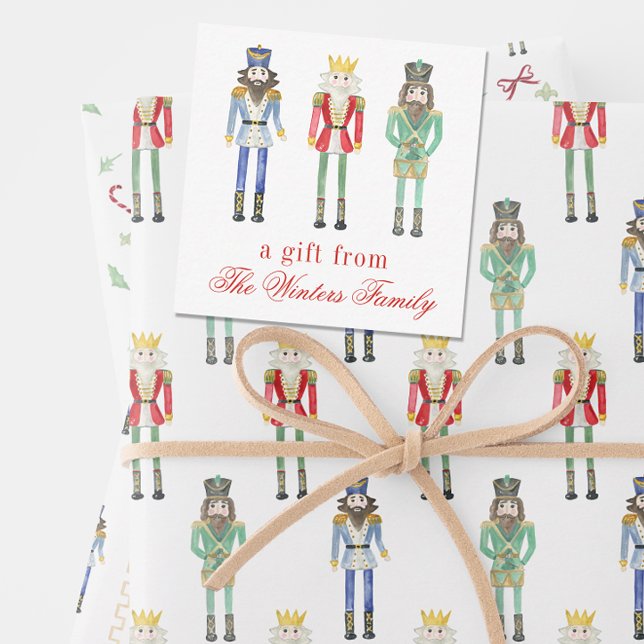 Tarjeta Pequeña Alojamiento de regalo para Navidades de acuarela (Subido por el creador)