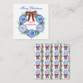 Tarjeta Pequeña Alojamiento para Navidades de Placas Chinoiserie c