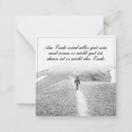 Tarjeta Pequeña Am Ende wird alles gut sein
