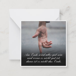 Tarjeta Pequeña Am Ende wird alles gut sein