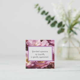 Tarjeta Pequeña Amable expresión de simpatía