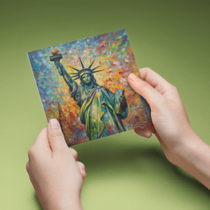 Tarjeta Pequeña Amanecer de la libertad, personalizado