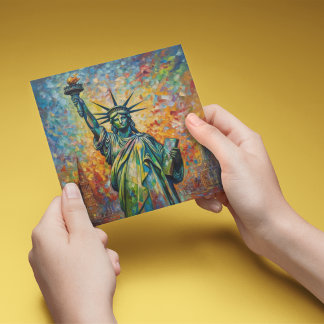 Tarjeta Pequeña Amanecer de la libertad, personalizado