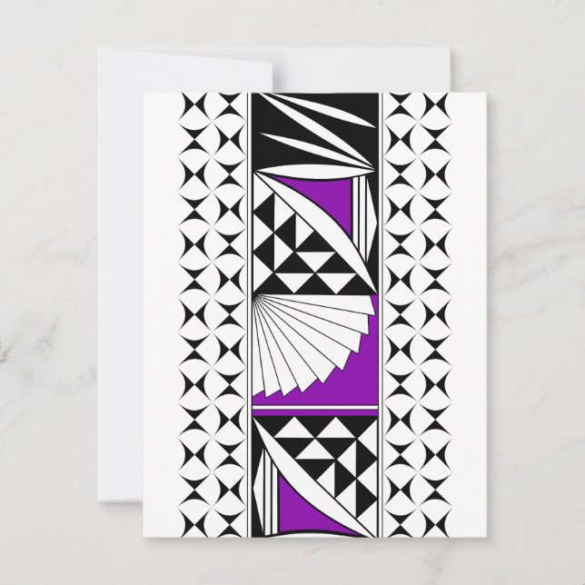 Tarjeta Pequeña Amanecer nativo del suroeste en morado (Anverso)