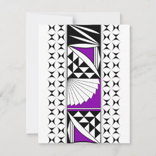 Tarjeta Pequeña Amanecer nativo del suroeste en morado