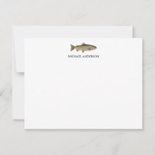 Tarjeta Pequeña Amante de la pesca personalizado – Diseño de pesca