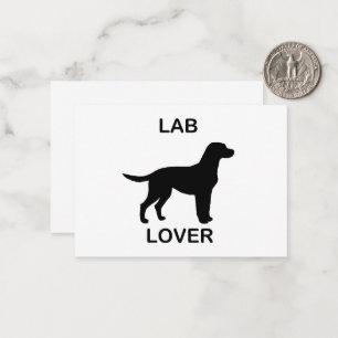 Tarjeta Pequeña amante de laboratorio