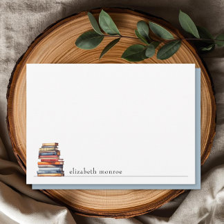Tarjeta Pequeña Amante de Libros Elegante Personalizado