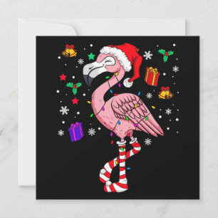 Tarjeta Pequeña Amante del flamenco de Santa divertido clásico de