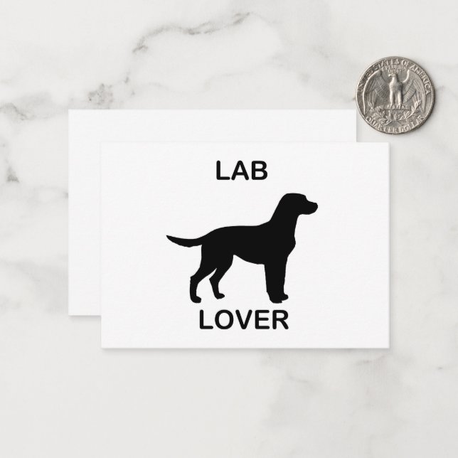 Tarjeta Pequeña amante del laboratorio (Anverso/Reverso In Situ)