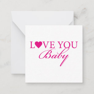 Tarjeta Pequeña Amar a tu bebé
