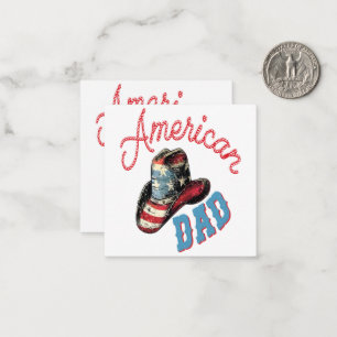 Tarjeta Pequeña American Dad Vaquero