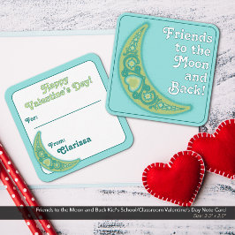 Tarjeta Pequeña Amigos del El día de San Valentín escolar del niño