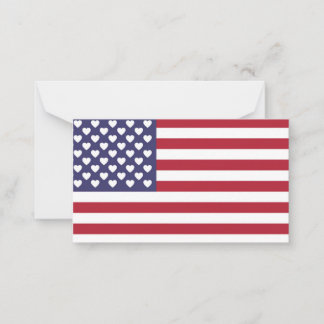 TARJETA PEQUEÑA AMO A LOS ESTADOS UNIDOS DE AMÉRICA