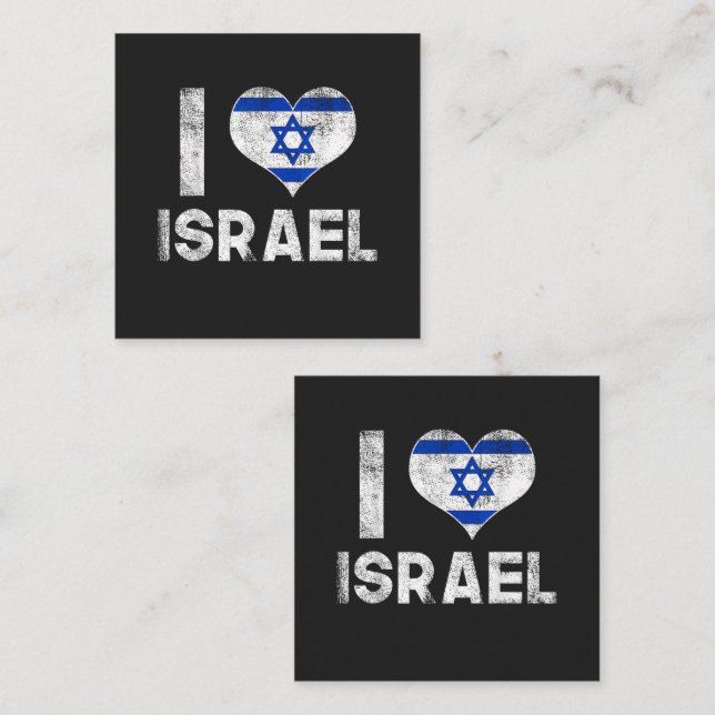 Tarjeta Pequeña Amo Israel (Anverso / Reverso)
