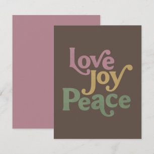 Tarjeta Pequeña Amor Alegría Paz