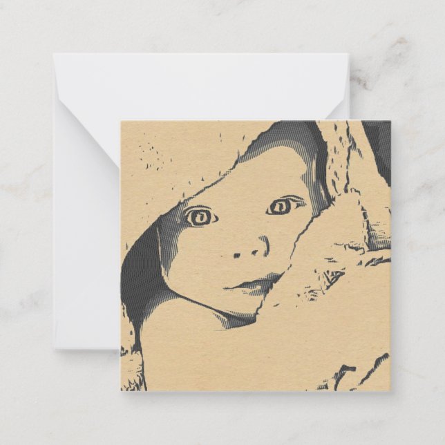 Tarjeta Pequeña Amor del bebé (Anverso)