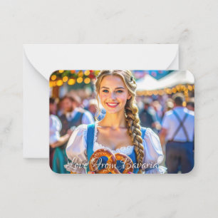 TARJETA PEQUEÑA AMOR DESDE BAVIERA