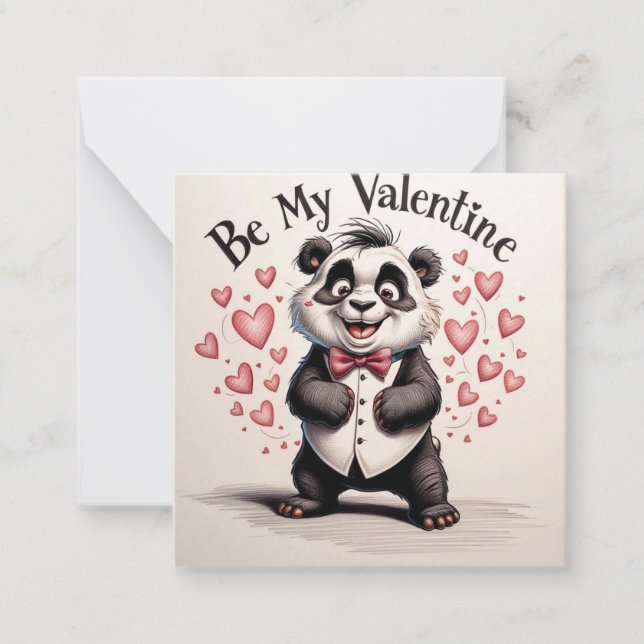 Tarjeta Pequeña Amor en blanco y negro (Anverso)