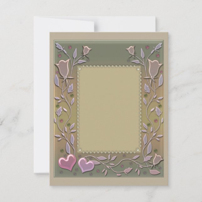 Tarjeta Pequeña Amor, invitación, boda, día de San Valentín (Anverso)