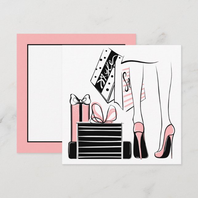 Tarjeta Pequeña Amor por las Compras (Anverso / Reverso)