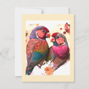 TARJETA PEQUEÑA AMORCITO DULCE, AMORCITO VINTAGE COLORIDO