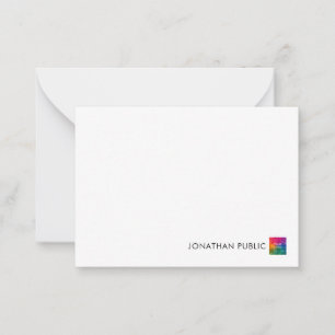 Tarjeta Pequeña Añadir el logotipo de la empresa de su nombre Mini