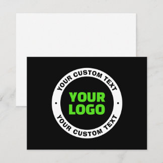 Tarjeta Pequeña Añadir su propio logotipo comercial o diseño carga