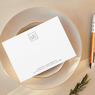 Tarjeta Pequeña Añadir tu Personalizado de empresa con logotipo co