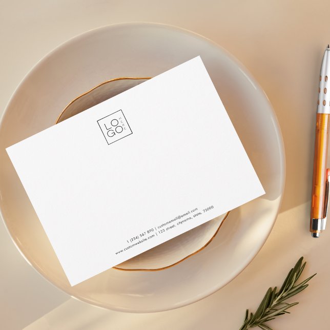 Tarjeta Pequeña Añadir tu Personalizado de empresa con logotipo co (Subido por el creador)