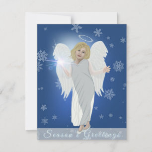 Tarjeta Pequeña Ángel de nieve
