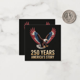 Tarjeta Pequeña Aniversario 250 de América