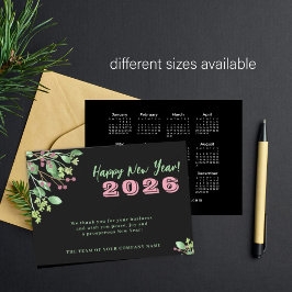 Tarjeta Pequeña Año Nuevo 2026, año civil, festivo