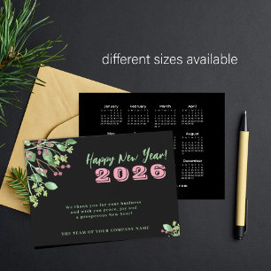 Tarjeta Pequeña Año Nuevo 2026, año civil, festivo