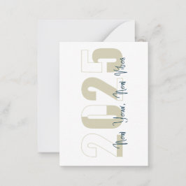 Tarjeta Pequeña Año Nuevo, Nueva Vibra