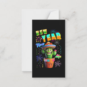 Tarjeta Pequeña Año Nuevo Yo Nueva