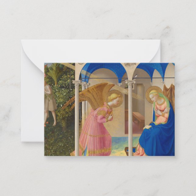 Tarjeta Pequeña Anunciación, 1426 por Fra Angelico (Anverso)