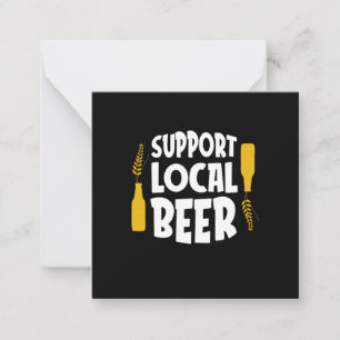 Tarjeta Pequeña Apoya la Cerveza Local