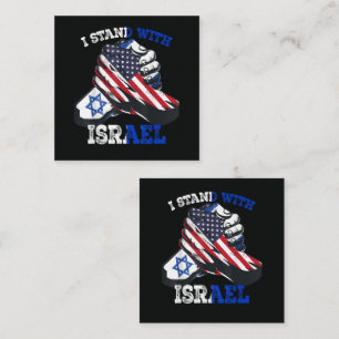Tarjeta Pequeña Apoyo Me mantengo con la herencia judía de Israel