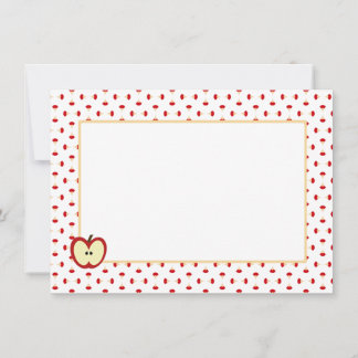 Tarjeta Pequeña Apple Cores Personal Stationery