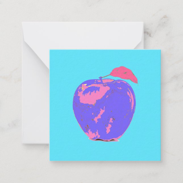 Tarjeta Pequeña Apple púrpura (Anverso)