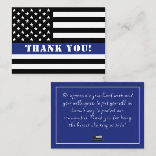 Tarjeta Pequeña Apreciación de los agentes de policía personalizad