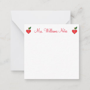 Tarjeta Pequeña apreciación del profesor moda de corazones lindos
