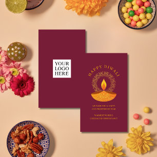 Tarjeta Pequeña Apreciación feliz del cliente Diwali