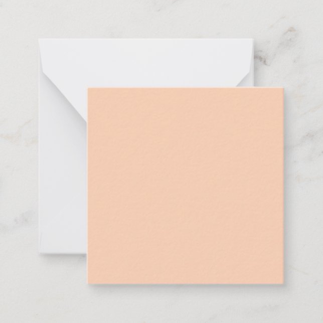 Tarjeta Pequeña Apricot (color sólido) (Anverso)